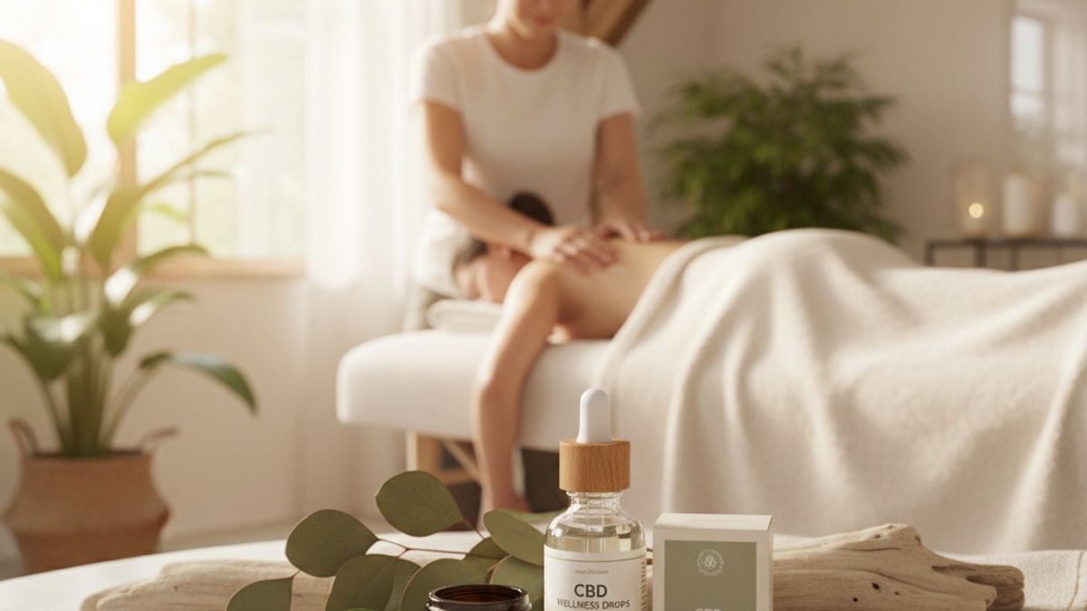 cbd for wellness centers - Professional illustration