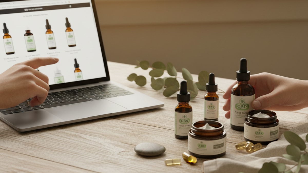 best place to buy cbd online vs store - Professional illustration