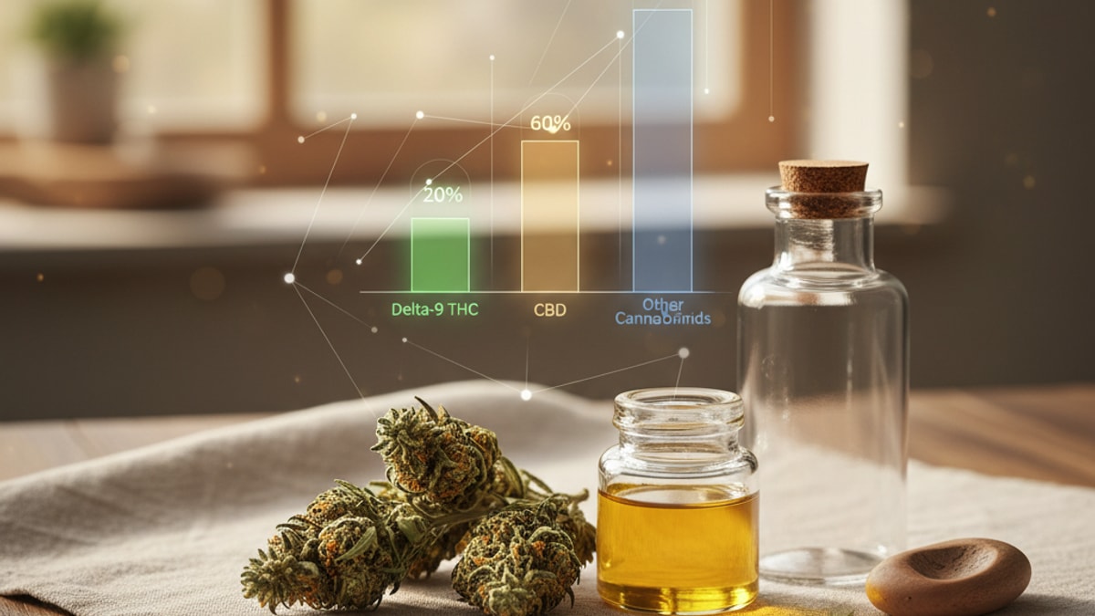 What Percent THC Is Delta 9 | THC Potency Explained - Professional illustration