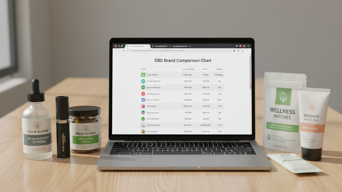 direct-to-consumer cbd brands comparison - Professional illustration