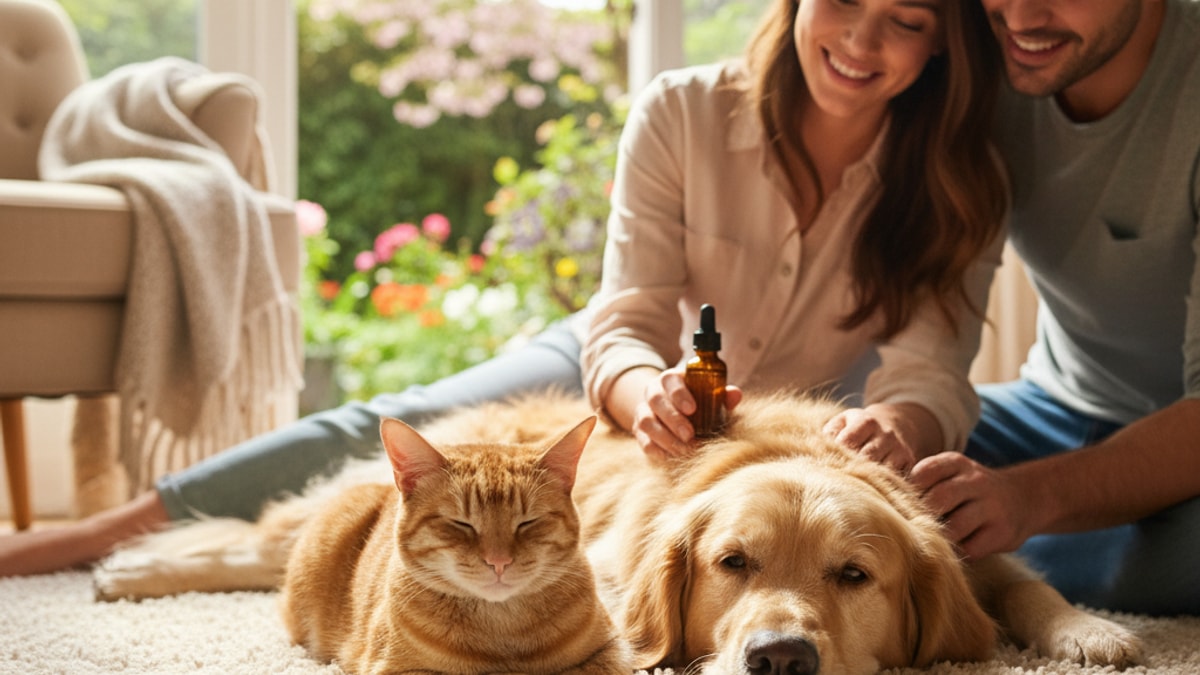 cbd for cats safety and dosing - Professional illustration