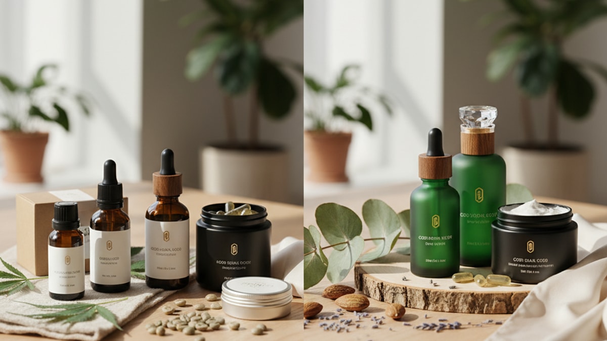affordable cbd vs premium cbd - Professional illustration
