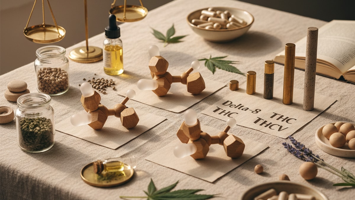 Is Delta 9 The Strongest THC | THC Potency Comparison - Professional illustration