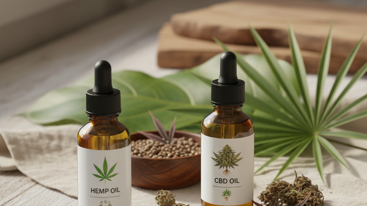 Is Hemp Oil The Same As CBD Oil | Key Differences - Professional illustration