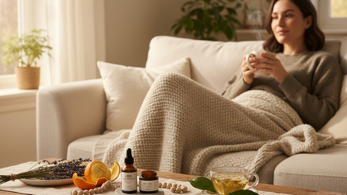 cbd for pms and cramps - Professional illustration