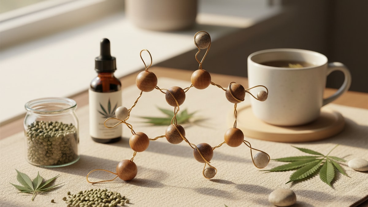 Is Delta 9 A Chemical | THC Compound Explained - Professional illustration