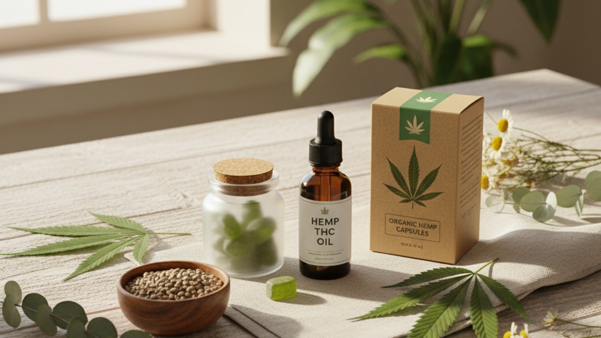 Is Delta 9 Derived From Hemp | Hemp THC Guide - Professional illustration