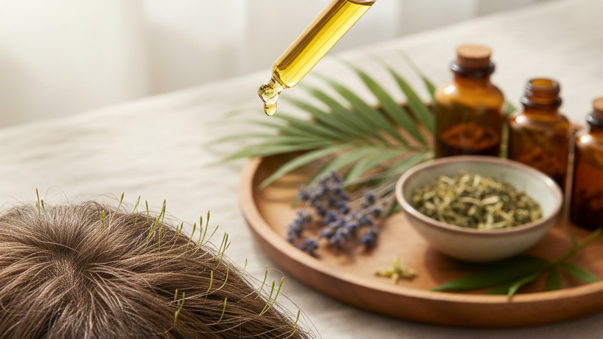 cbd for hair growth does it work - Professional illustration