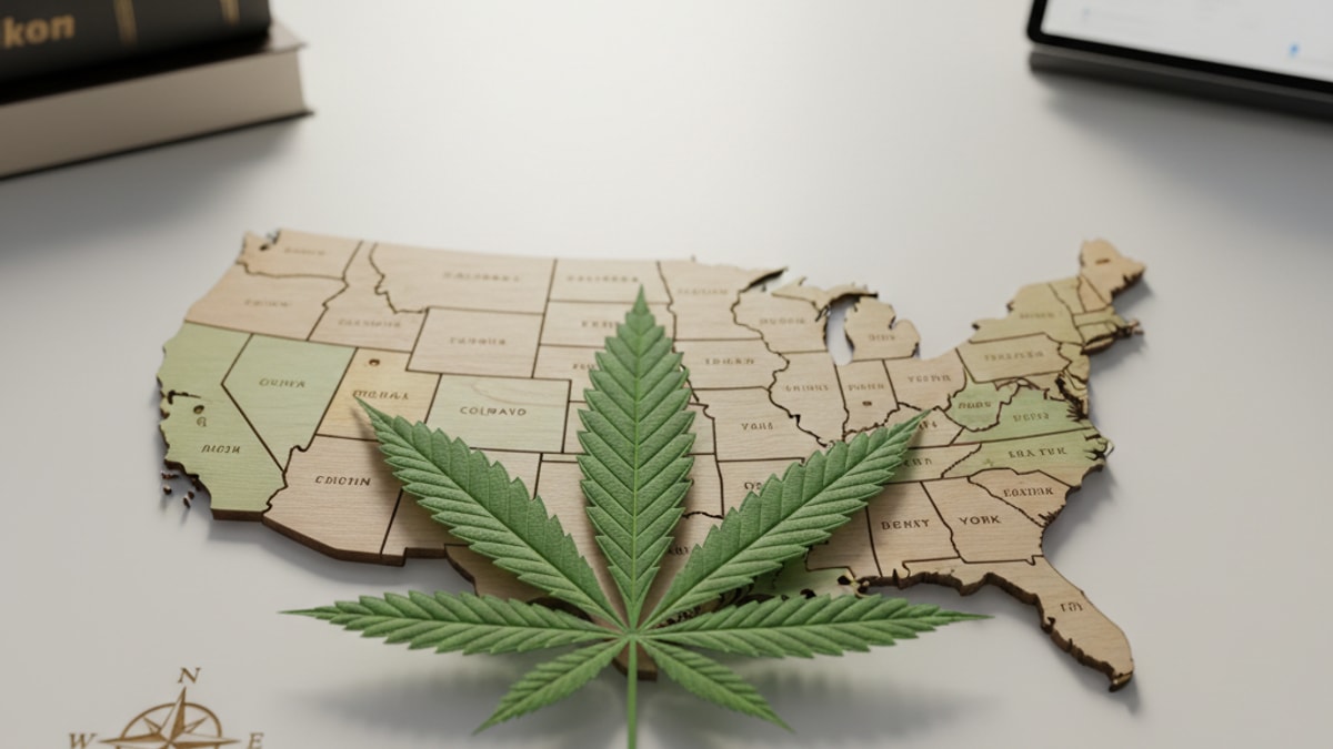 What States Is Delta 9 Legal | Delta 9 THC Legal States Overview - Professional illustration