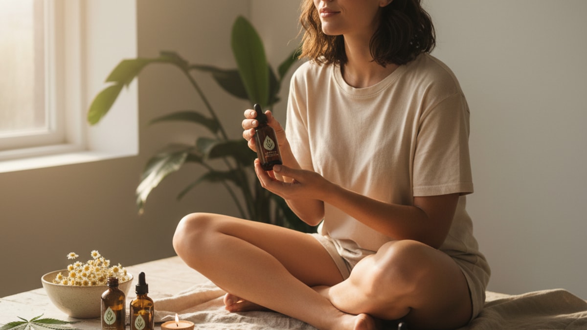cbd for ptsd evidence and dosing - Professional illustration