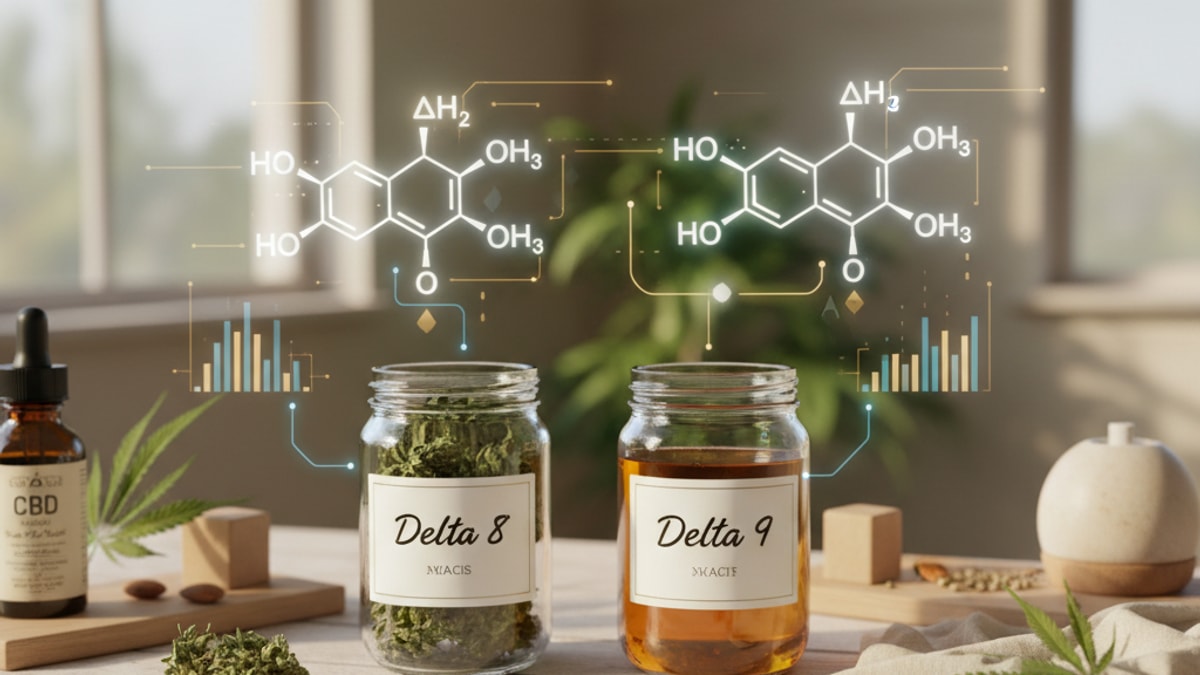 Is Delta 8 Tolerance The Same As Delta 9 | THC Tolerance Guide - Professional illustration