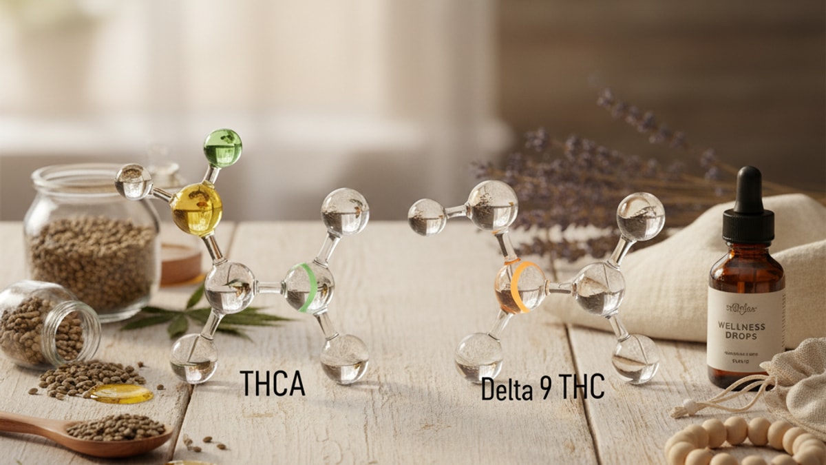 Is THCA Stronger Than Delta 9 | THCA Vs Delta 9 THC Potency Comparison - Professional illustration