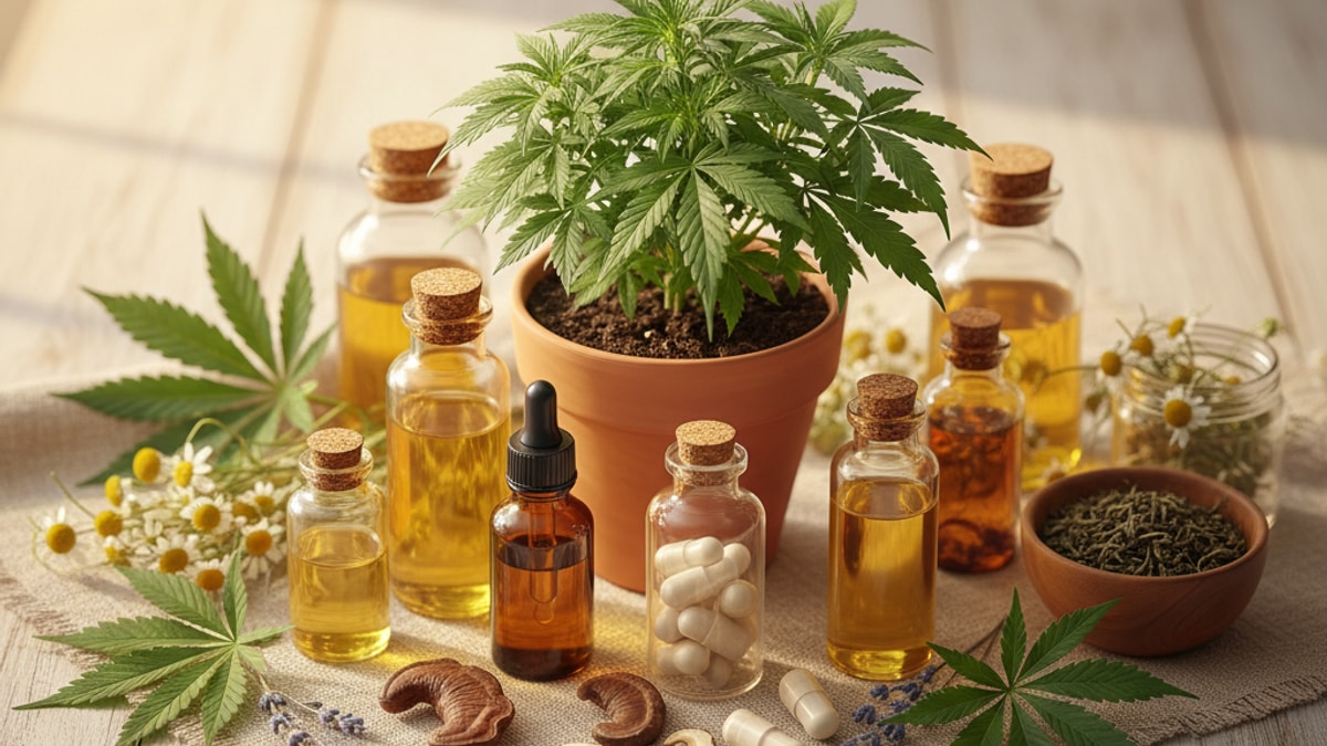 Effects & Cannabis Types - Professional illustration