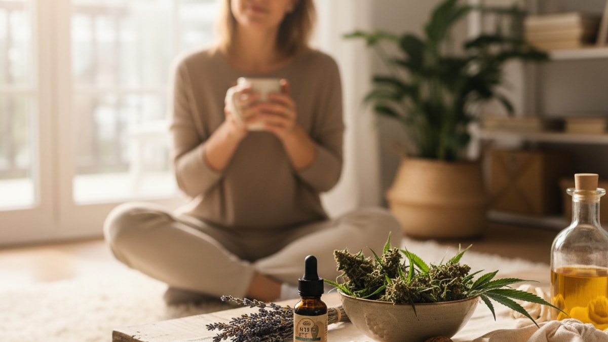 Does Delta 9 Help With Anxiety | THC Anxiety Benefits & Risks Explained - Professional illustration