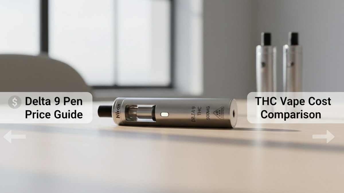 How Much Is A Delta 9 Pen | THC Vape Price Guide - Professional illustration