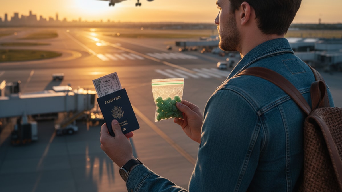 Can I Fly With Delta-9 Gummies Internationally | Travel Rules Guide - Professional illustration