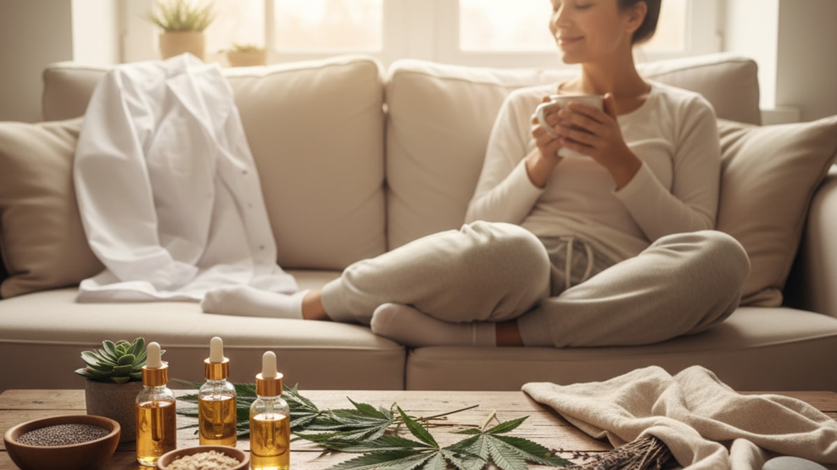 healthcare workers and cbd - Professional illustration