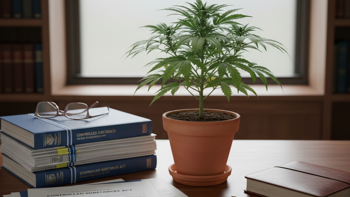 Is Delta 9 A Controlled Substance | THC Legal Status Guide - Professional illustration