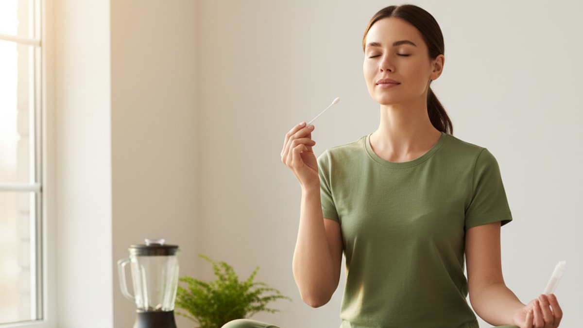 Blog Post: does delta 8 show up in a saliva test - Professional illustration