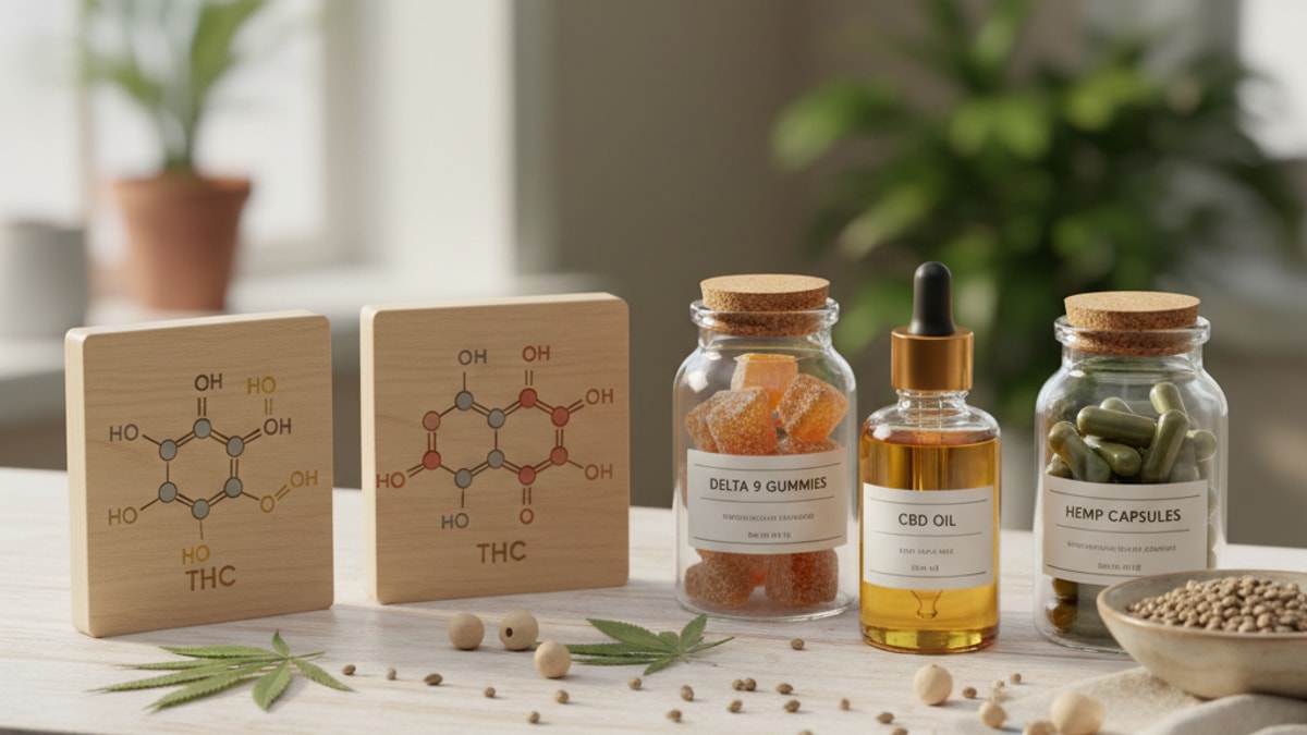 Is Delta 9 Stronger Than THC | Delta 9 THC Strength Compared To THC - Professional illustration