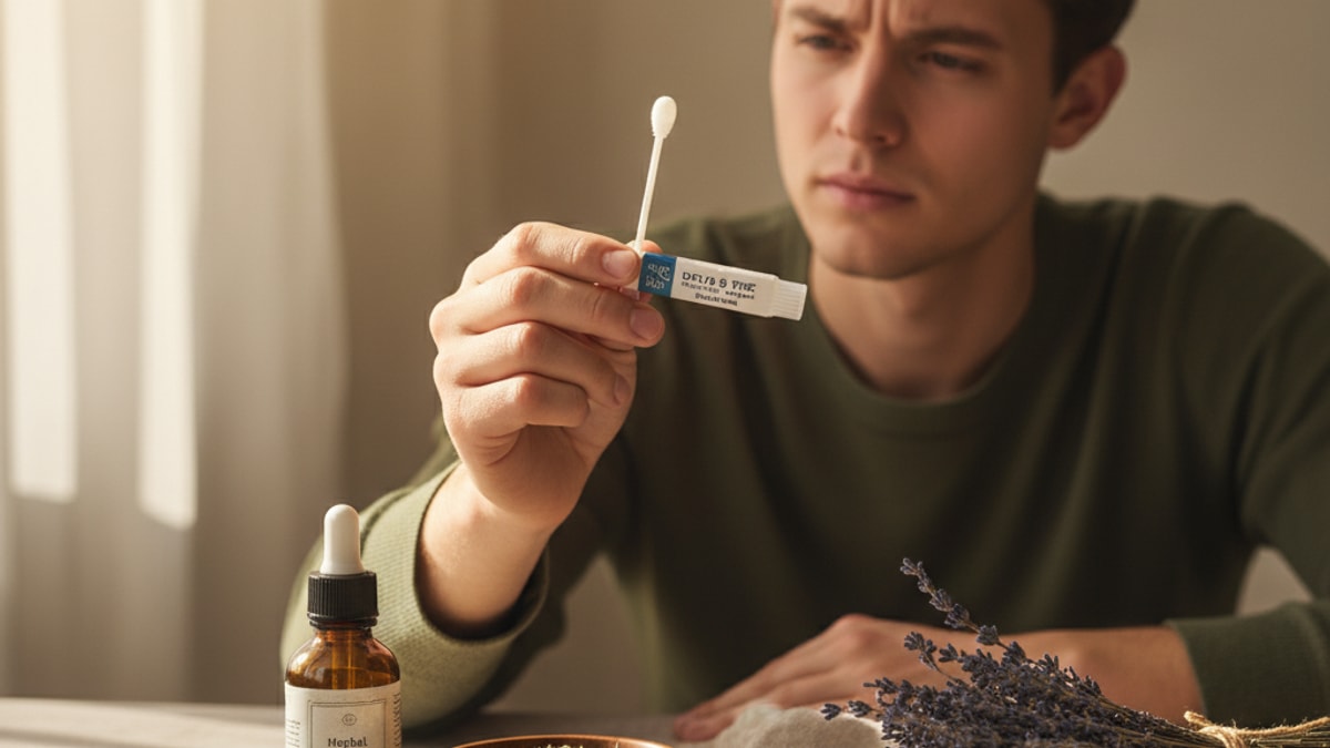 Does Delta-8 Show Up in Saliva Test? | THC Mouth Swab Detection - Professional illustration