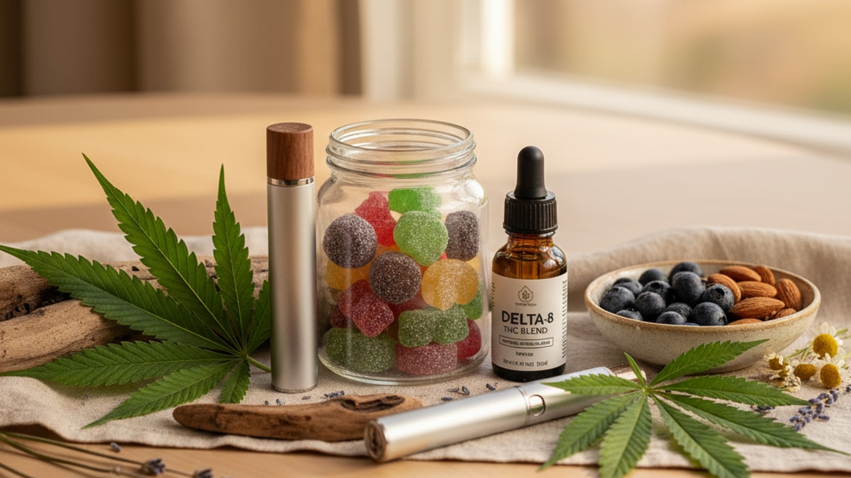 Can You Mix Delta 8 And 9 | Delta THC Combination Effects Explained - Professional illustration