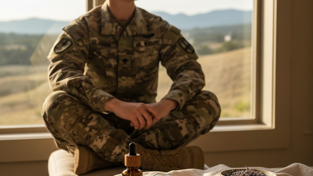 cbd for active duty military - Professional illustration