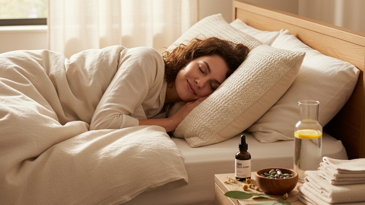 Is Delta 8 Or Delta 9 Better For Sleep | THC Sleep Guide - Professional illustration