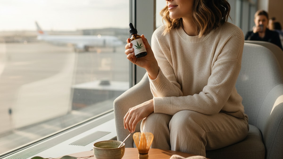 and Flying with CBD Explained - Professional illustration