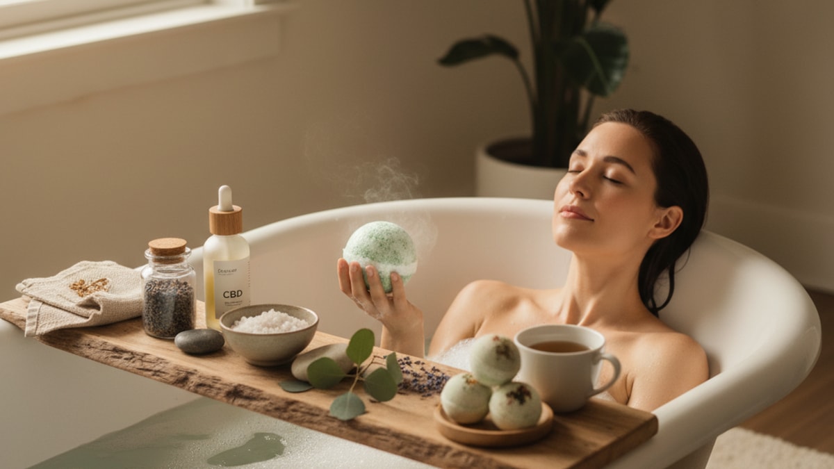Best CBD Bath Bomb Oklahoma City | CBD Bath Bombs Near Me - Professional illustration