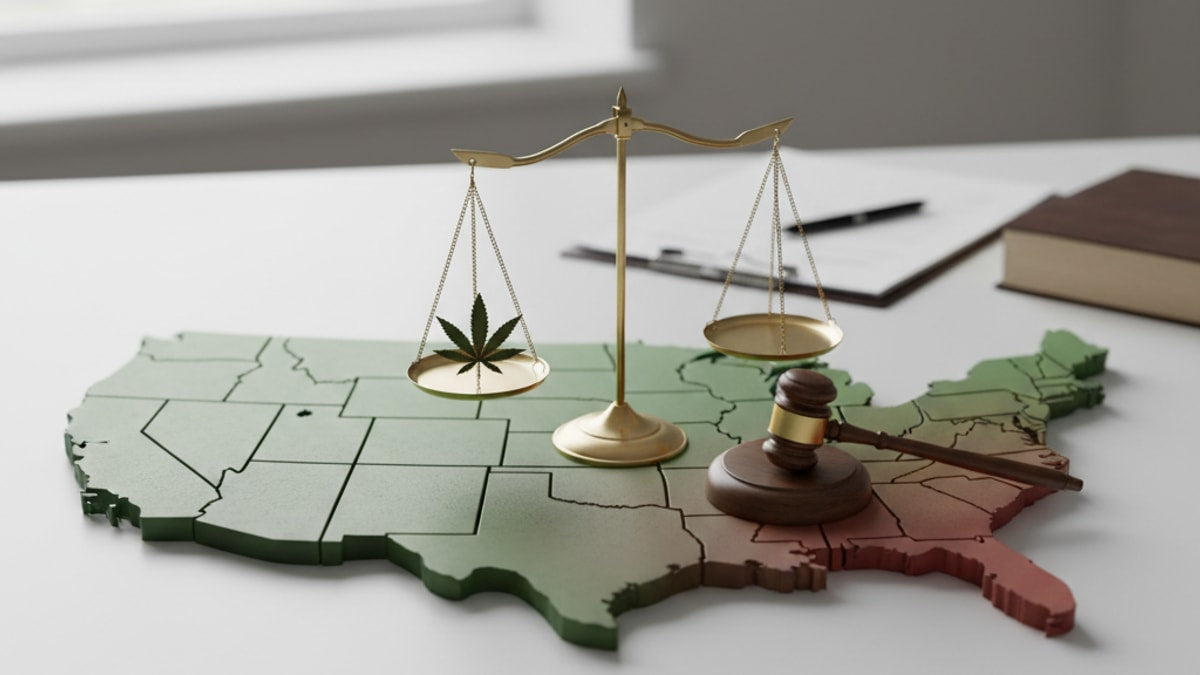 is delta-8 legal in all 50 states - Professional illustration