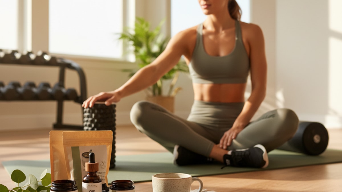 cbd for lifting and recovery - Professional illustration