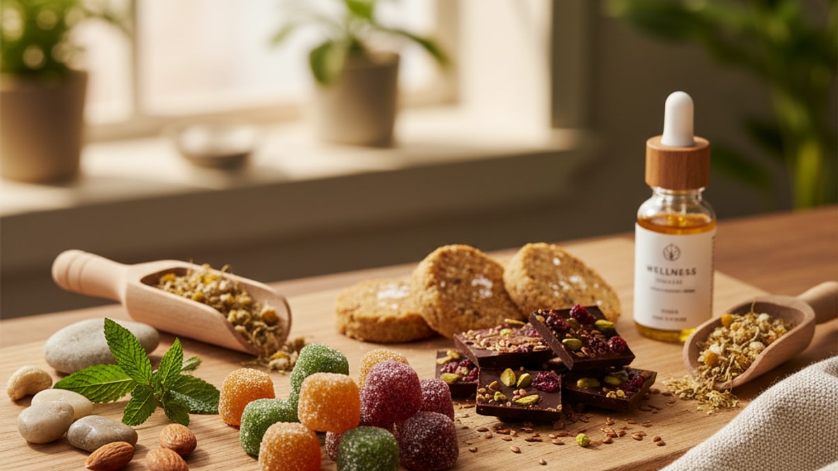 and THC Edibles Explained - Professional illustration