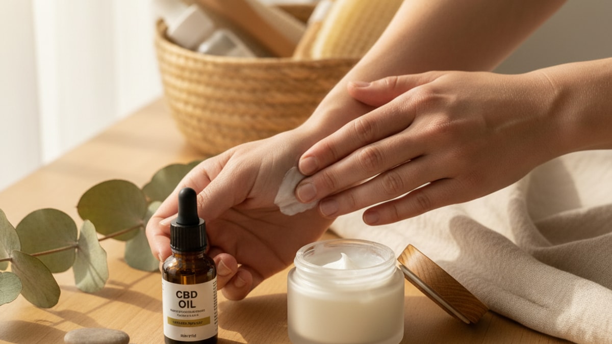 cbd cream vs cbd oil for pain - Professional illustration
