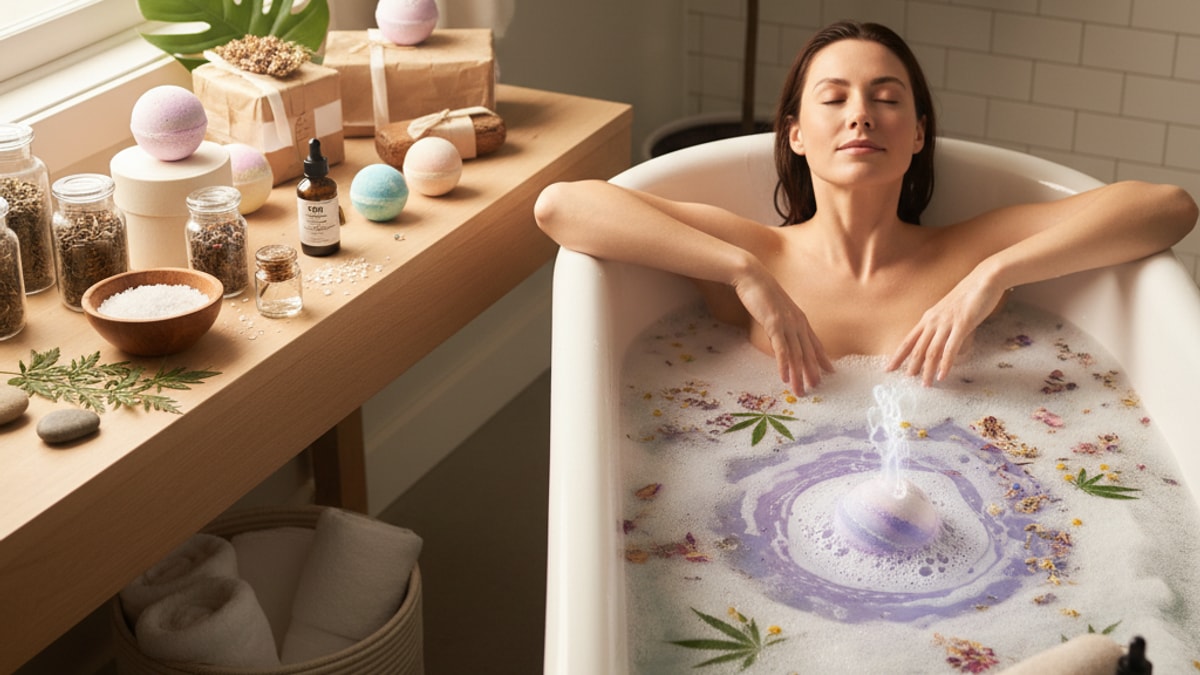 Best CBD Bath Bomb Newark | CBD Bath Bombs Near Me - Professional illustration