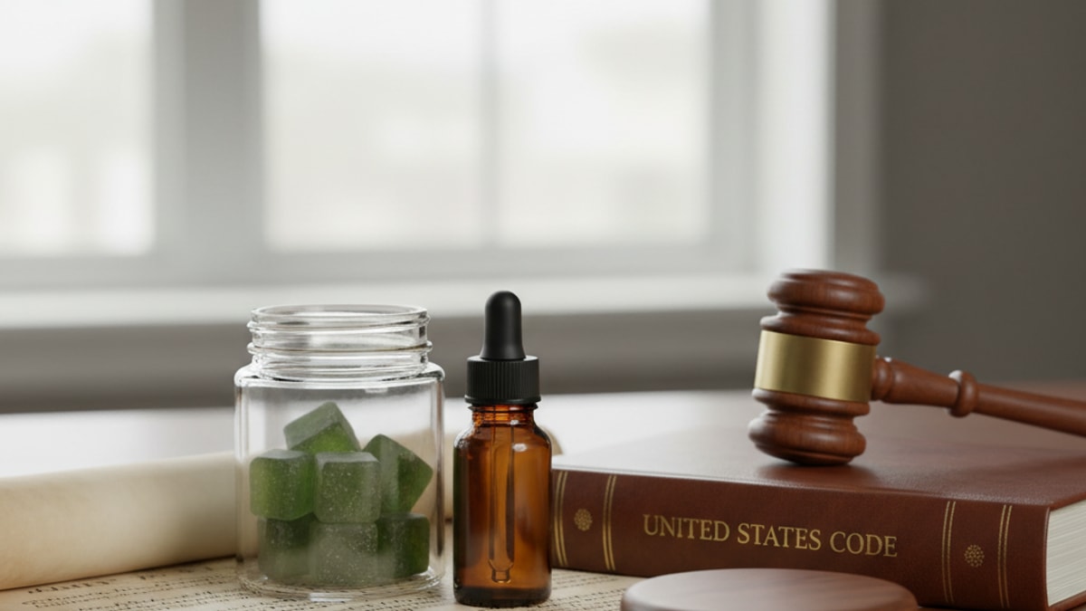 Are Delta 9 Products Legal | Delta 9 THC Product Legality Explained - Professional illustration