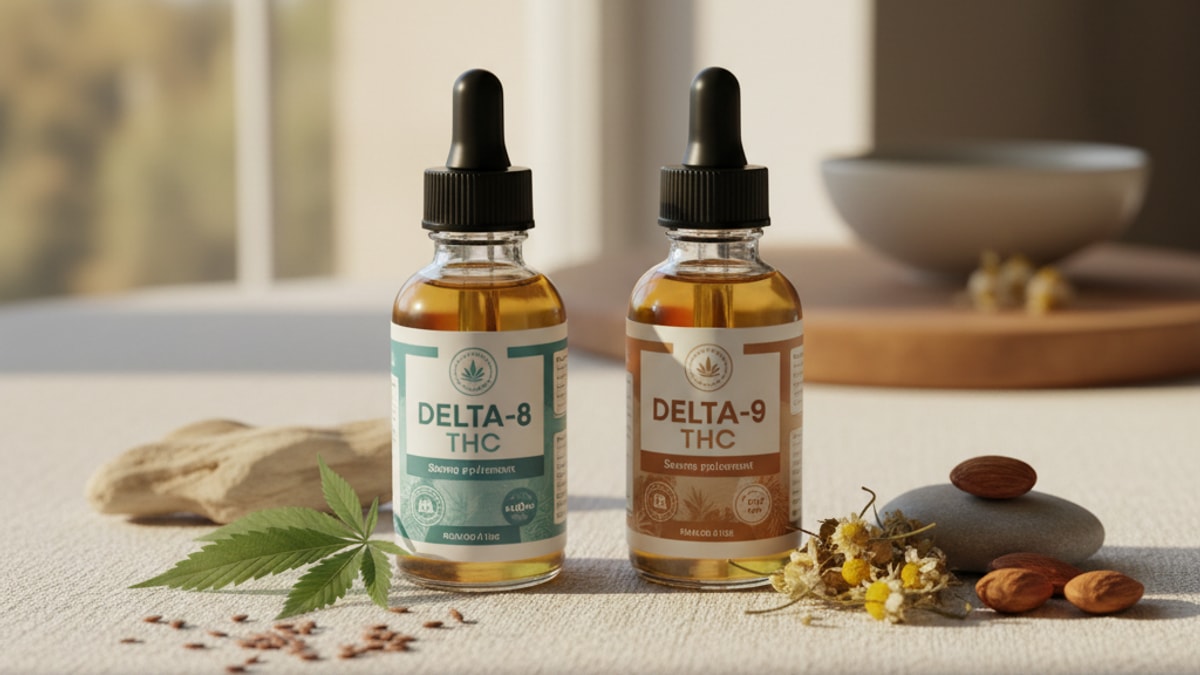 Is Delta 8 As Good As Delta 9 | Cannabinoid Effects Compared - Professional illustration