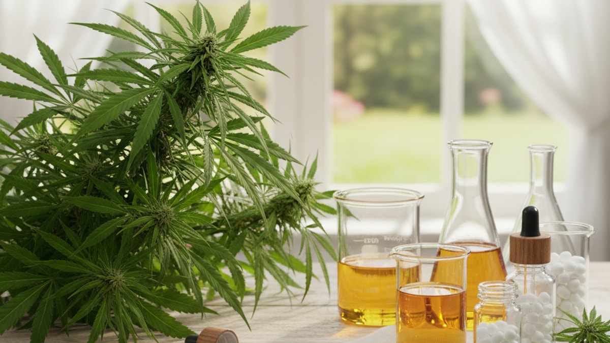 Is Delta 9 Synthetic THC | THC Source Differences - Professional illustration