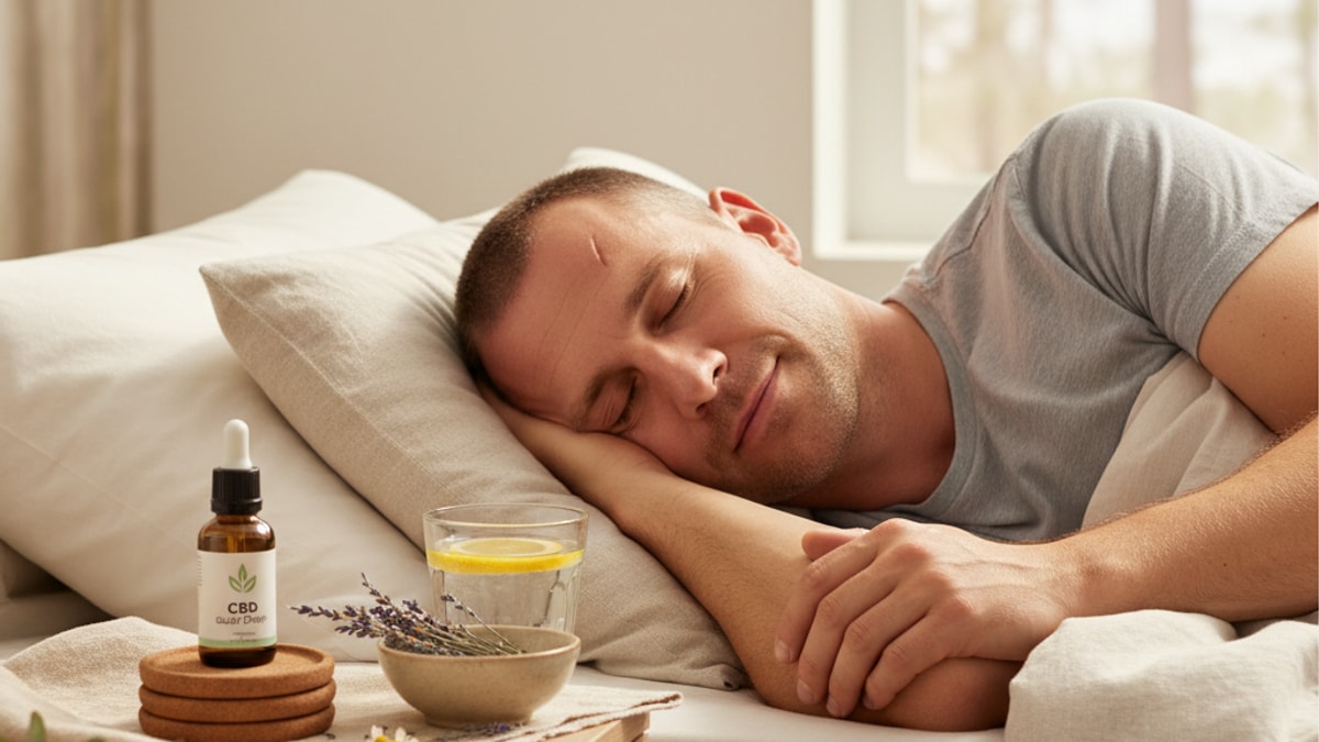 cbd for military sleep issues - Professional illustration