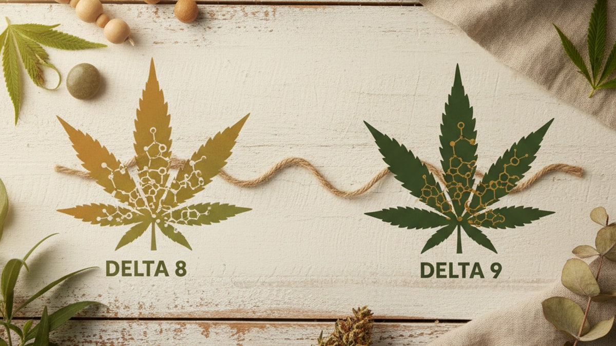 Is Delta 8 Like Delta 9 | THC Effects Comparison - Professional illustration