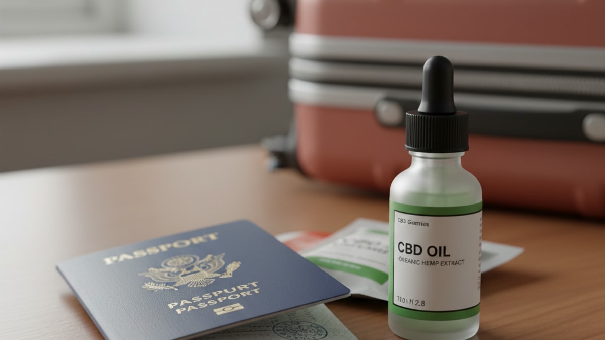 international cbd travel rules - Professional illustration