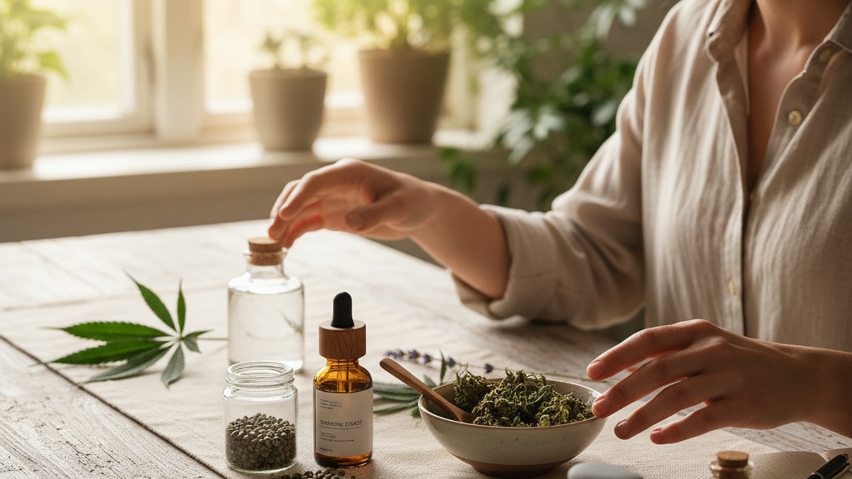 Is Delta 9 Healthy | THC Benefits And Risks Guide - Professional illustration