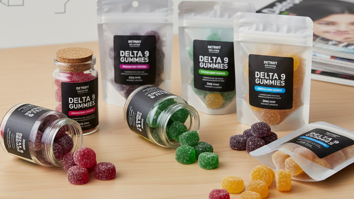 Best Delta 9 Gummies Detroit | Delta 9 Edibles Near Me - Professional illustration