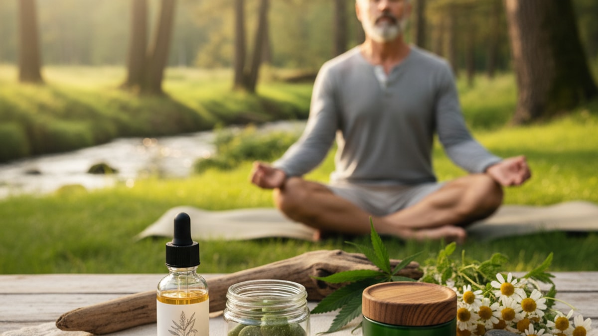 cbd for veterans with chronic pain - Professional illustration