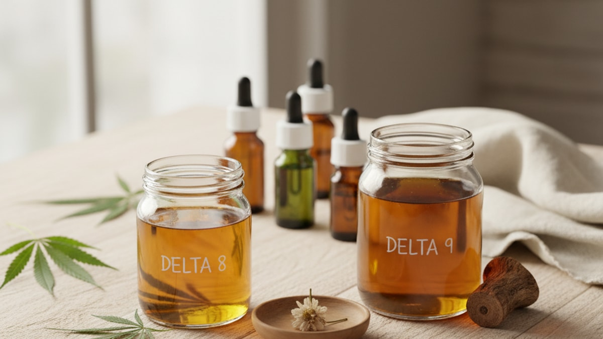 Is Delta 8 As Strong As Delta 9 | THC Potency Comparison - Professional illustration