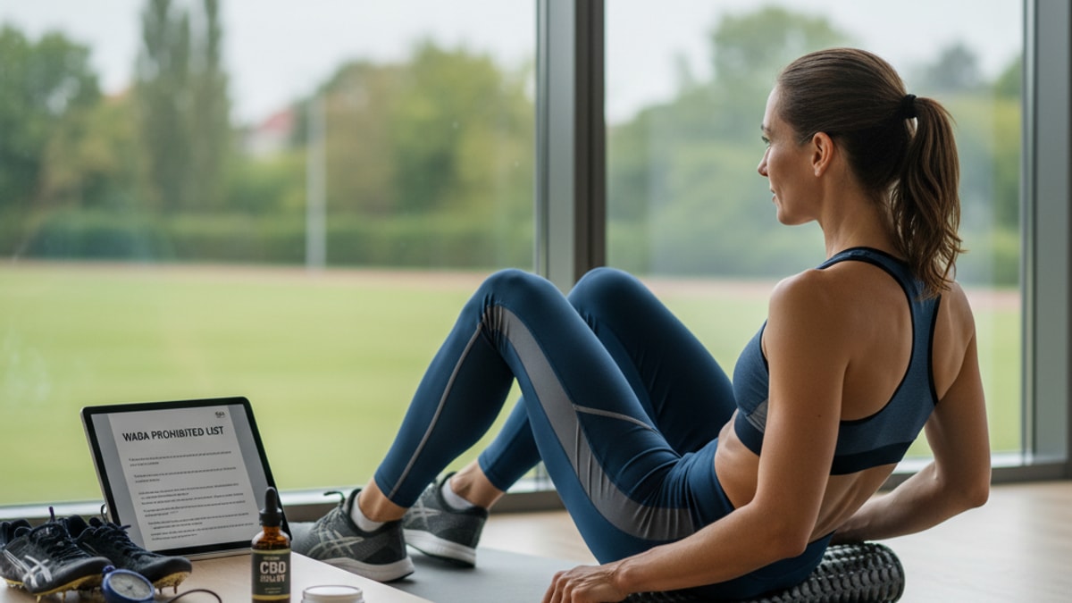 olympic athletes and cbd rules - Professional illustration