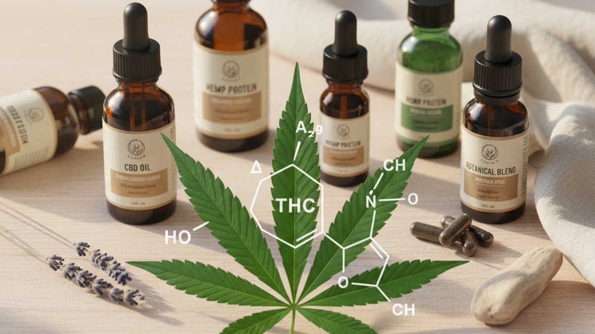 Is Delta 9 THC Weed | THC In Marijuana Explained - Professional illustration