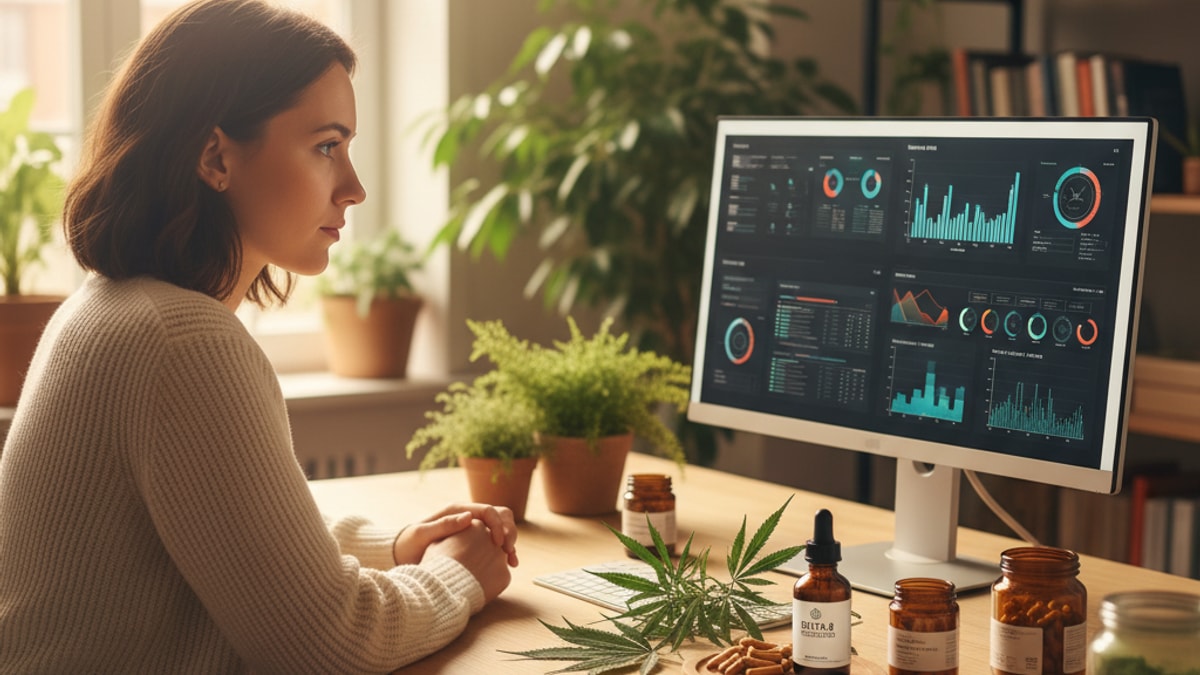 is delta-8 safe what research shows - Professional illustration