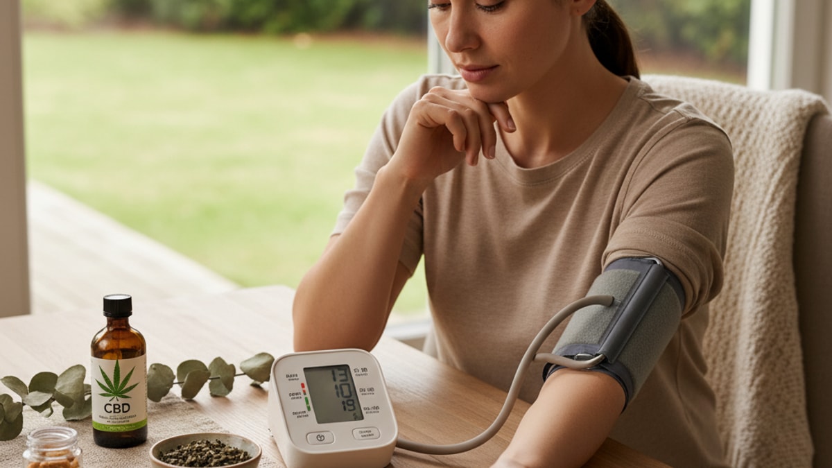 Does Delta 9 Raise Blood Pressure | THC Heart Effects Explained - Professional illustration