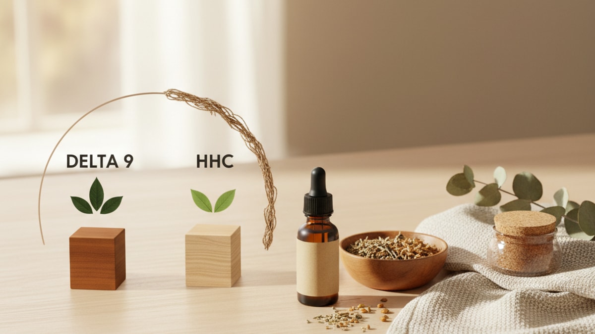 Is Delta 9 Stronger Than HHC | Delta 9 Vs HHC Potency - Professional illustration